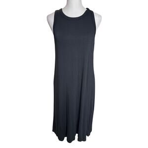 A New Day Black Tank Midi Dress  - Size Medium